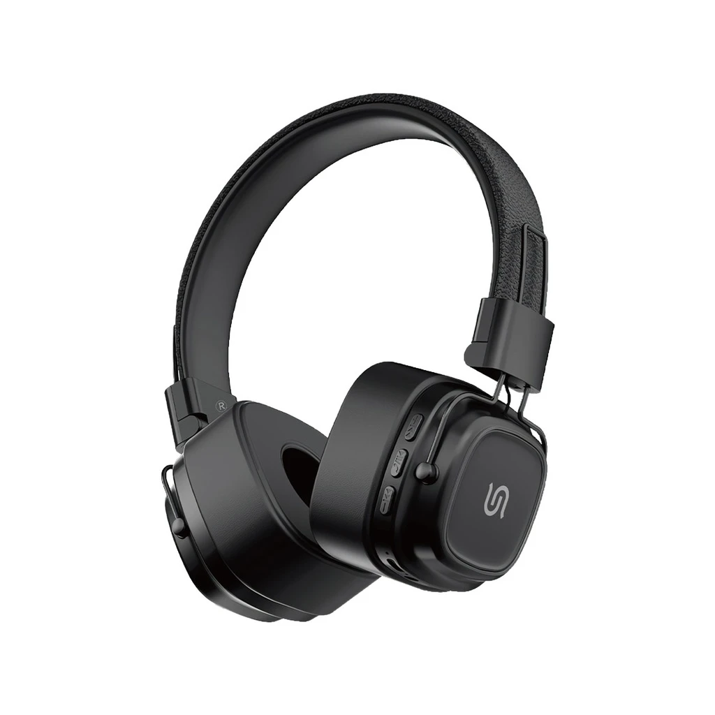 Porodo Soundtec Vintage Headphone - Qulaqlıq (Qara)