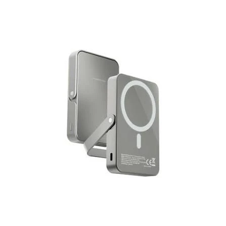 Powerology 10000 mAh 15W Magnetic Wirless PD20W Powerbank - Titanium PP036 Gray